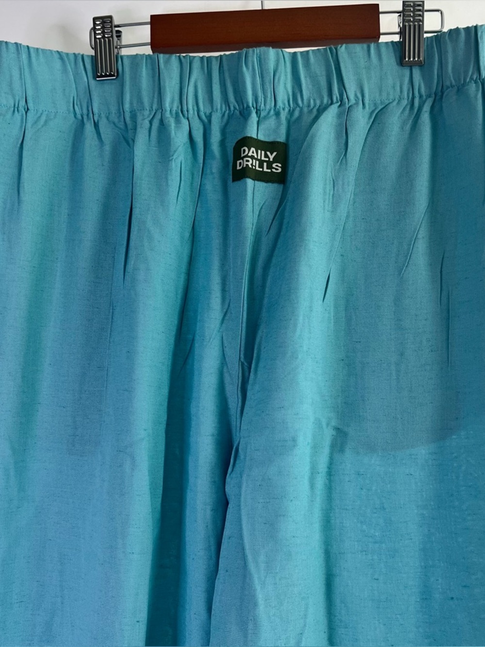 Daily Drills Wide-Leg Pants in Light Blue Flowy Resortwear - Picture 2 of 11